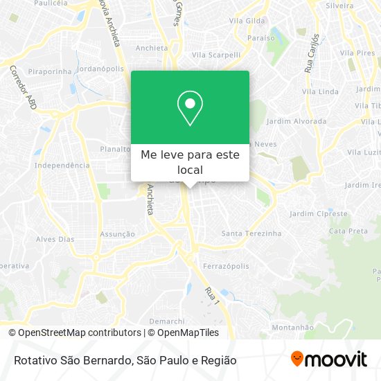 Rotativo São Bernardo mapa