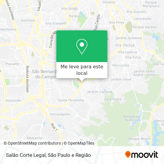 Salão Corte Legal mapa