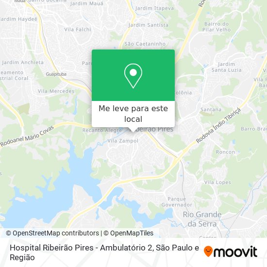 Hospital Ribeirão Pires - Ambulatório 2 mapa