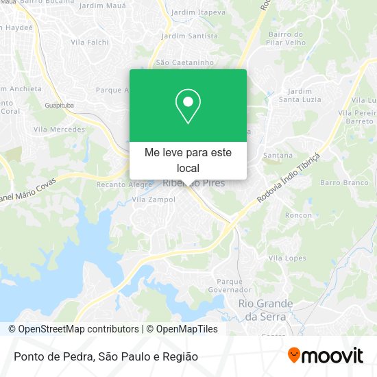 Ponto de Pedra mapa