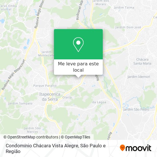 Condomínio Chácara Vista Alegre mapa
