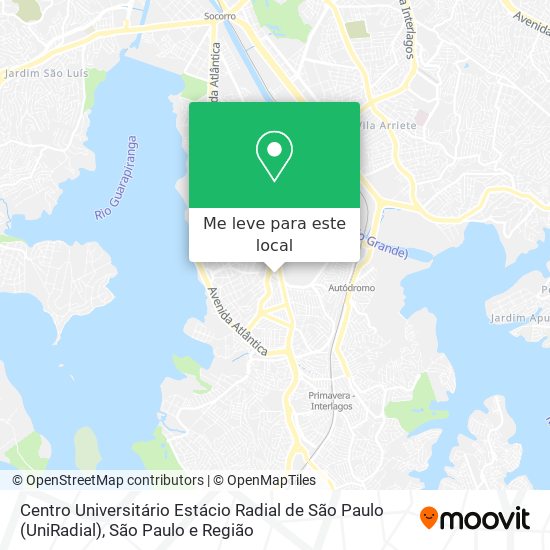 Centro Universitário Estácio Radial de São Paulo (UniRadial) mapa