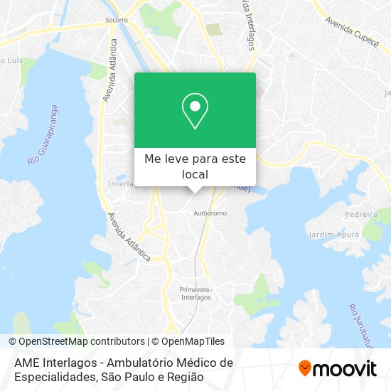 AME Interlagos - Ambulatório Médico de Especialidades mapa