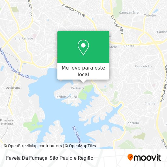 Favela Da Fumaça mapa