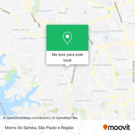 Morro do Samba mapa