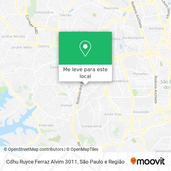 Cdhu Ruyce Ferraz Alvim 3011 mapa