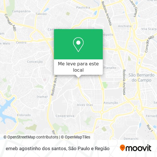 emeb agostinho dos santos mapa