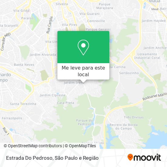 Estrada Do Pedroso mapa