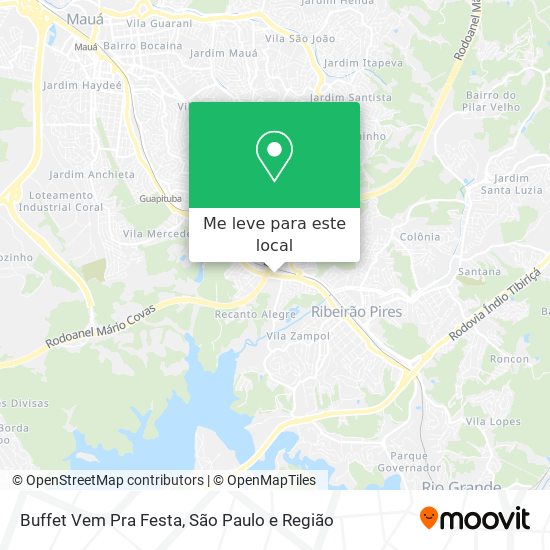 Buffet Vem Pra Festa mapa
