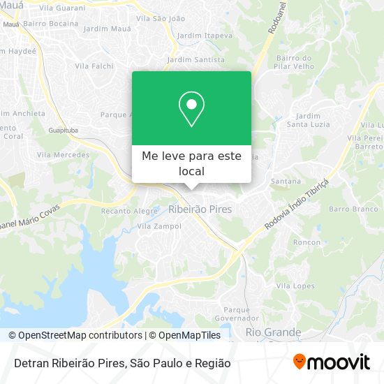 Detran Ribeirão Pires mapa