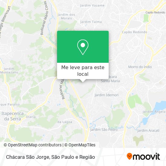 Chácara São Jorge mapa