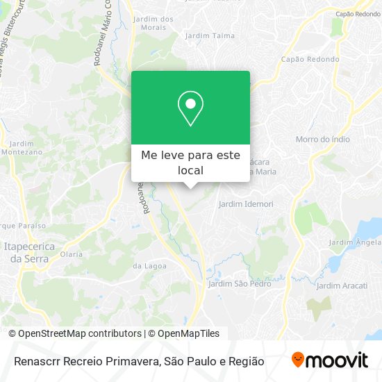 Renascrr Recreio Primavera mapa