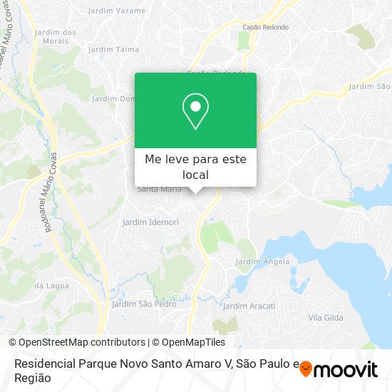 Residencial Parque Novo Santo Amaro V mapa