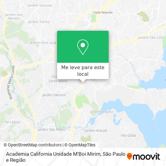 Academia California Unidade M'Boi Mirim mapa