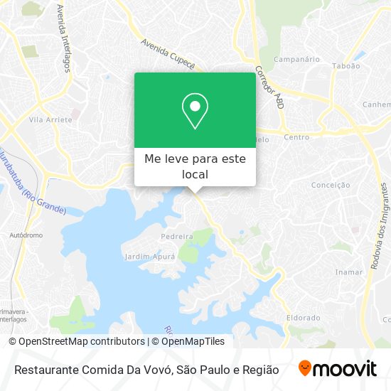 Restaurante Comida Da Vovó mapa