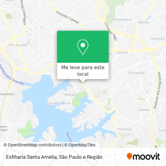 Esfiharia Santa Amélia mapa