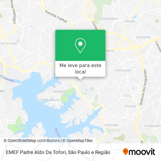 EMEF Padre Aldo Da Tofori mapa