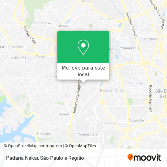 Padaria Nakai mapa