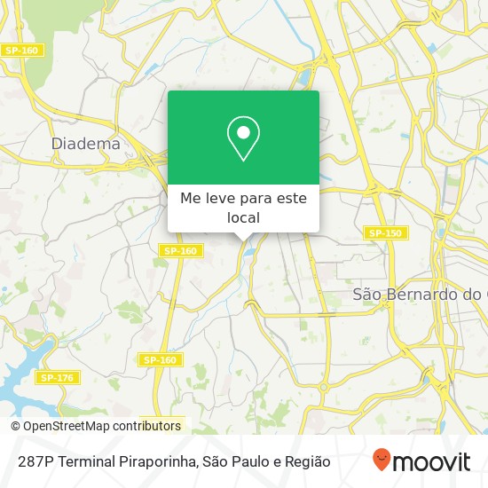 287P Terminal  Piraporinha mapa