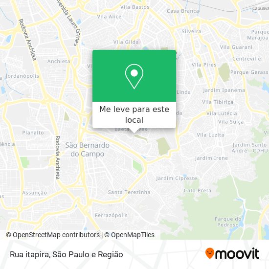 Rua itapira mapa