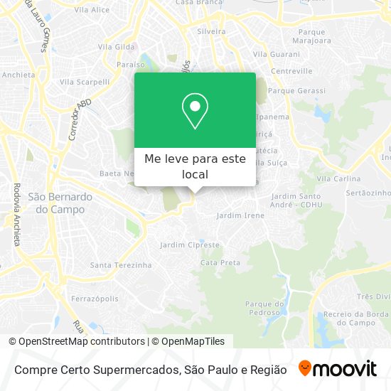 Compre Certo Supermercados mapa