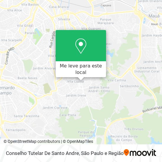 Conselho Tutelar De Santo Andre mapa