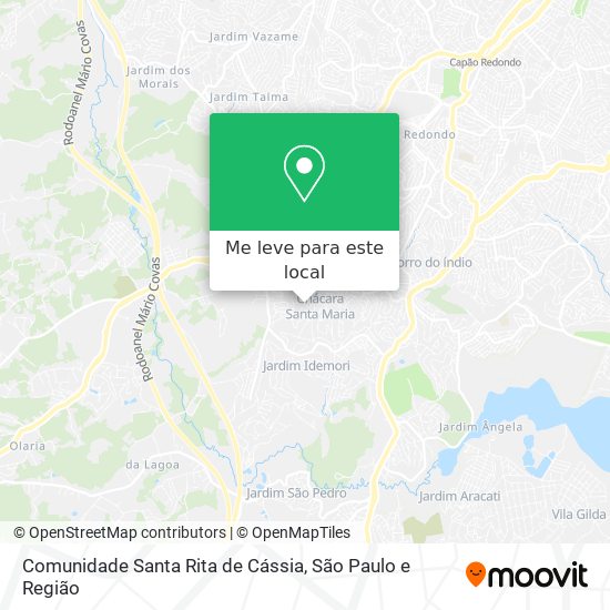Comunidade Santa Rita de Cássia mapa