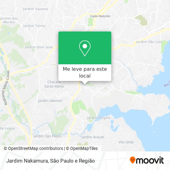 Jardim Nakamura mapa