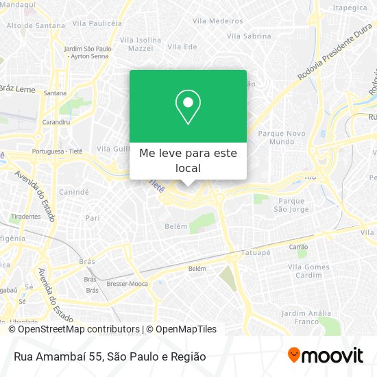 Rua Amambaí 55 mapa