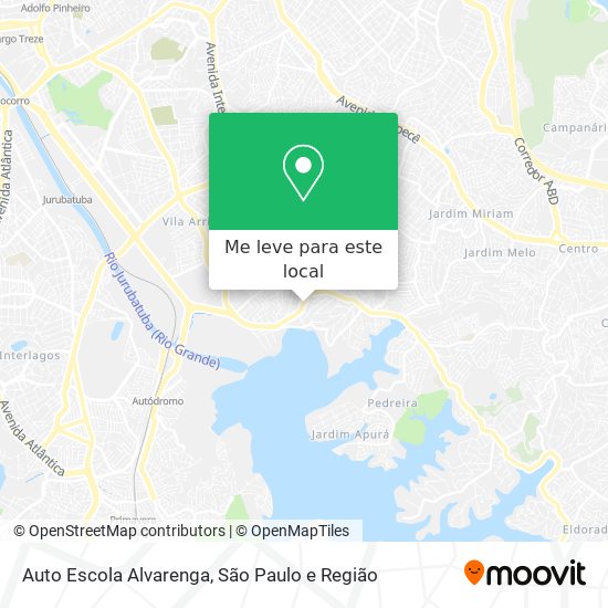 Auto Escola Alvarenga mapa