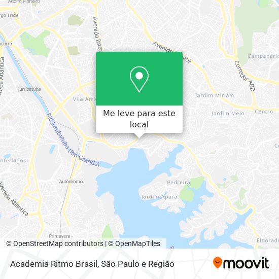 Academia Ritmo Brasil mapa