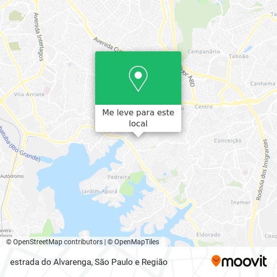 estrada do Alvarenga mapa