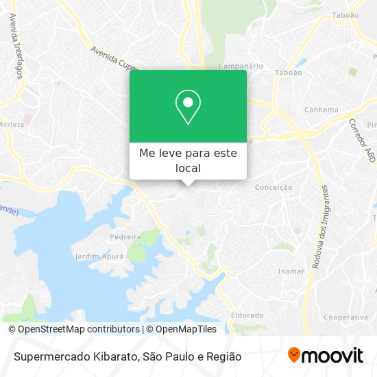 Supermercado Kibarato mapa