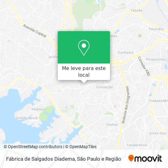 Fábrica de Salgados Diadema mapa