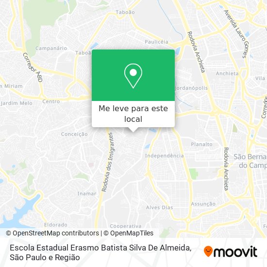 Escola Estadual Erasmo Batista  Silva De Almeida mapa