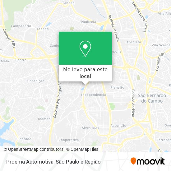 Proema Automotiva mapa