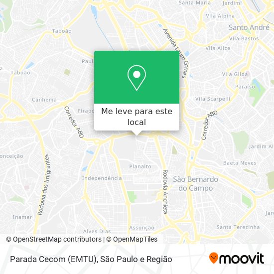 Parada Cecom (EMTU) mapa