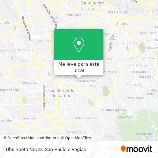 Ubs Baeta Neves mapa