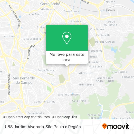 UBS Jardim Alvorada mapa