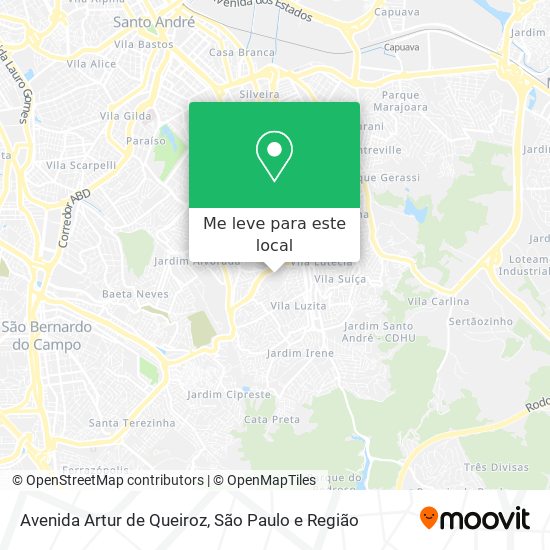 Avenida Artur de Queiroz mapa