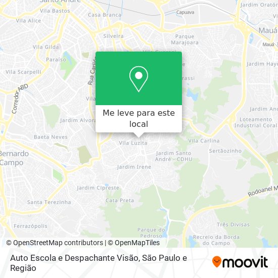 Auto Escola e Despachante Visão mapa