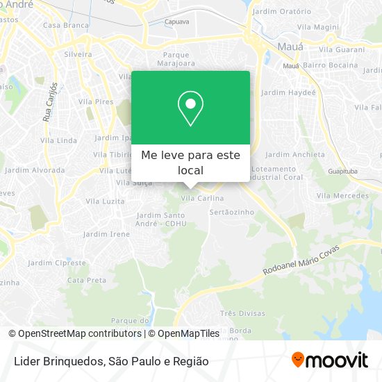 Lider Brinquedos mapa