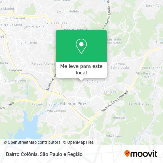 Bairro Colônia mapa