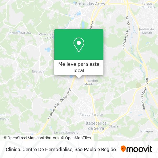 Clinisa. Centro De Hemodialise mapa