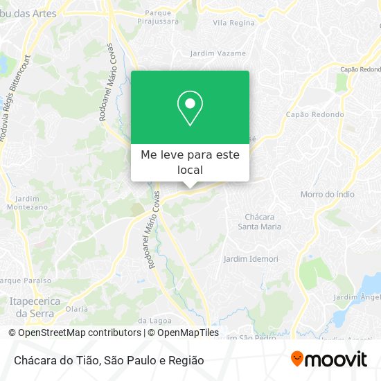 Chácara do Tião mapa