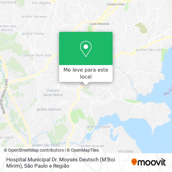 Hospital Municipal Dr. Moysés Deutsch (M’Boi Mirim) mapa