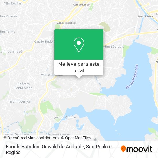 Escola Estadual Oswald de Andrade mapa