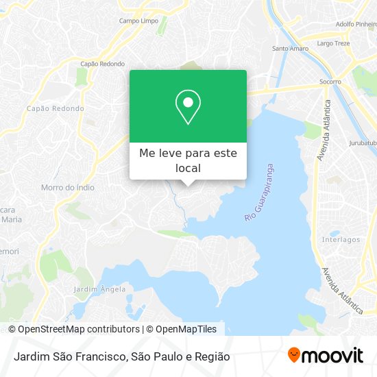 Jardim São Francisco mapa