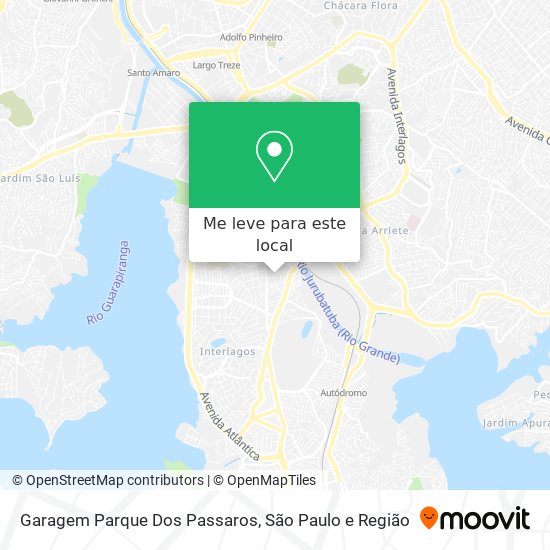 Garagem Parque Dos Passaros mapa