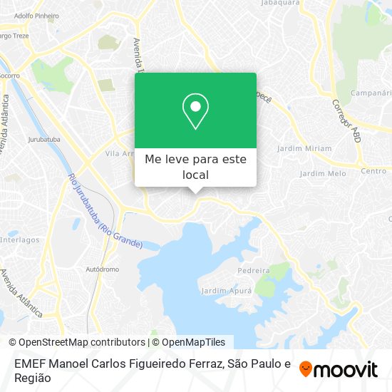 EMEF Manoel Carlos  Figueiredo Ferraz mapa